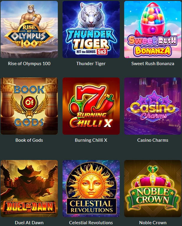 Wybór gier w Lemon Casino